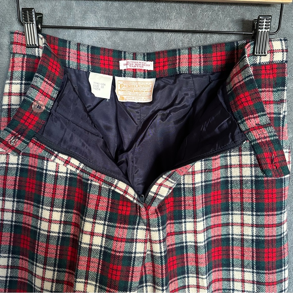 Vintage 1960’s Pendleton Tartan Plaid Wool Trousers size 10